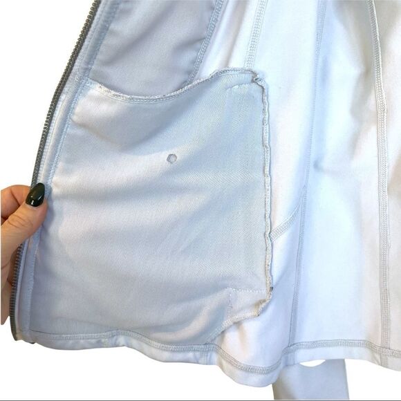 Zella White Ruched Athletic Jacket - Picture 9 of 9